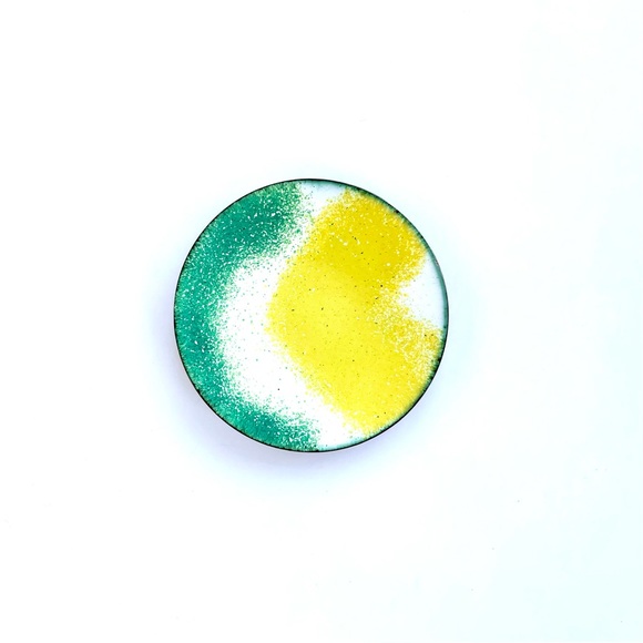 Vintage Enamelled Copper Trinket Dish - Picture 5 of 14